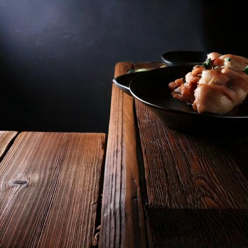 Zampetti di maiale bolliti serviti con polenta su un piatto rustico.